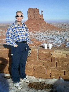 Anklicken! Monument Valley mit Schnee