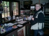 Anita in der Dining Hall