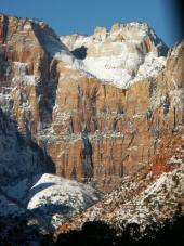 Zion mit Schnee