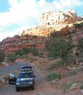 Die traumhaft schn gelegene Campsite im Calf Creek