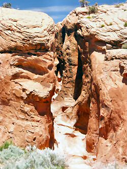 ANKLICKEN: Neu fr uns: Der gut zu begehende Dry Fork Canyon