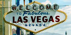 Das berhmte Eingangsschild von Las Vegas