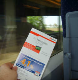 Reiseplan der DB