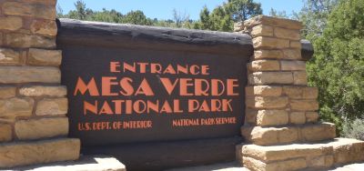 Mesa Verde Eingangsschild