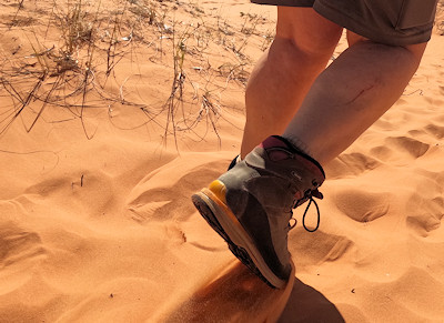 Coral Pink Sand Dunes Anita geht im Sand2