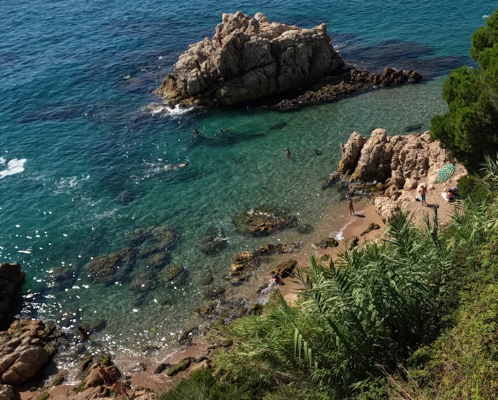 Sant Pol de Mar, Strand, Lagune