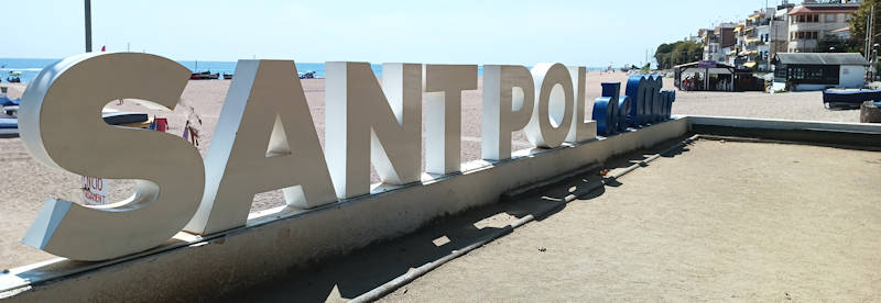Schild Sant Pol de Mar