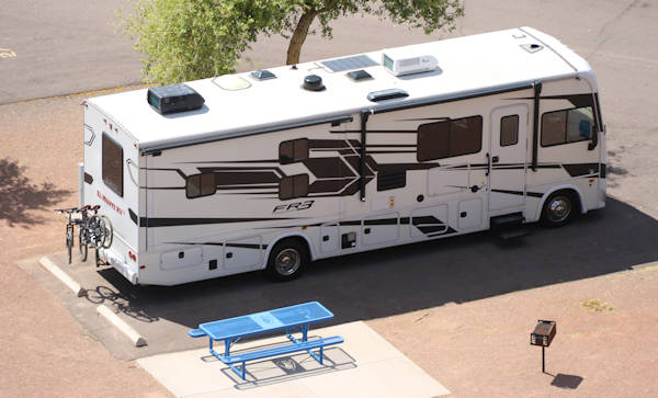2025-04-01 River Island - Wedge Hill Trail - Unser Camper von oben
