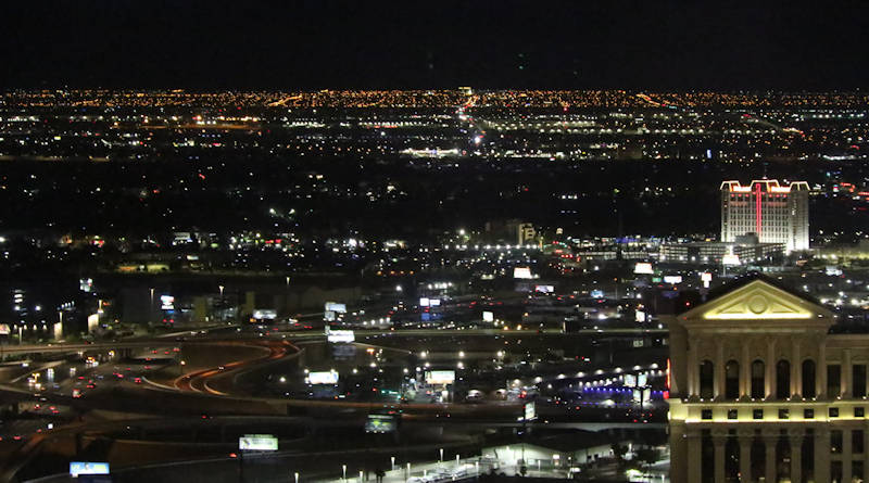 2025-04-14 Las Vegas Vdara Wohnzimmer bei Nacht