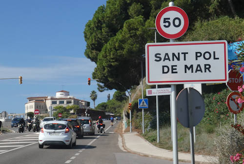 Sant Pol, Ortseingangsschild