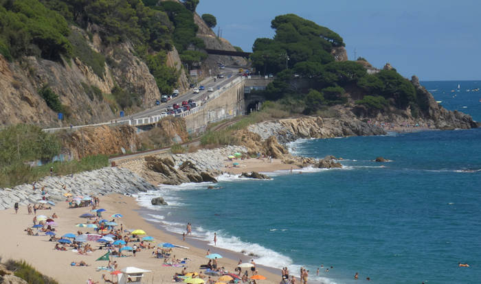 Sant Pol, Strand von oben