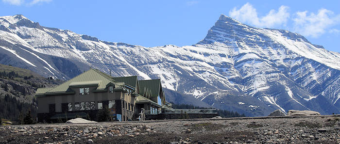 Icefields, Centre von Gebirgskulisse