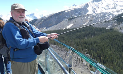 Icefields, Skywalk, Hartmuth mit der langen Insta360
