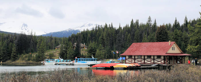 Jasper Manigle Lake, Bootshaus und Cafe
