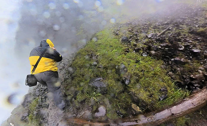 Moul Falls, unten am Botton, wir drehen um